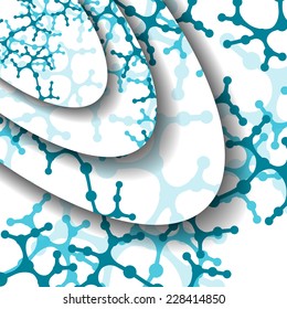Dna colorful illustration, digital composition.