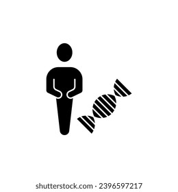 DNA concept line icon. Simple element illustration.DNA concept outline symbol design.