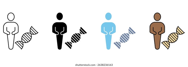 DNA concept line icon. Simple element illustration.
