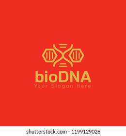 
DNA concept logo template
