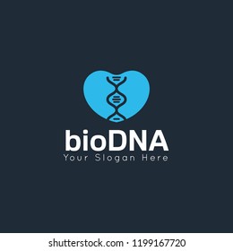 DNA concept logo template