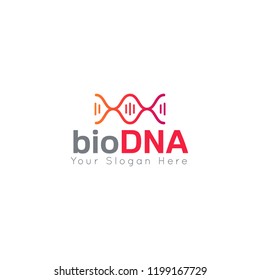 DNA concept logo template