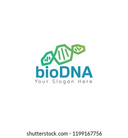DNA concept logo template