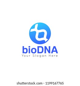 DNA concept logo template