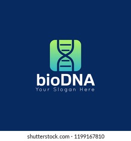 DNA concept logo template