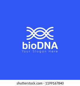 DNA concept logo template