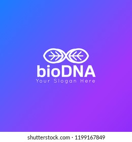 DNA concept logo template