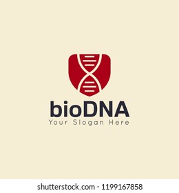 DNA concept logo template