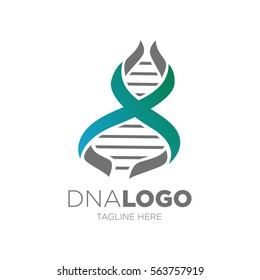 DNA concept logo template