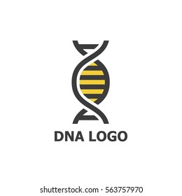 DNA concept logo template