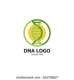 DNA concept logo template