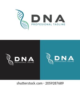 DNA concept logo template eps10