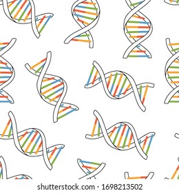 Patrón transparente del DNA DAY. 25 de abril. Diseño vectorial. 