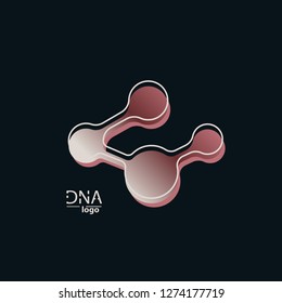 DNA design over white background,vector illustration.