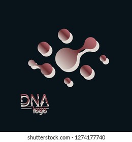 DNA design over white background,vector illustration.