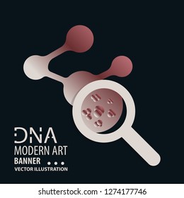 DNA design over white background,vector illustration.