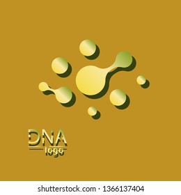 DNA design over white background,vector illustration.