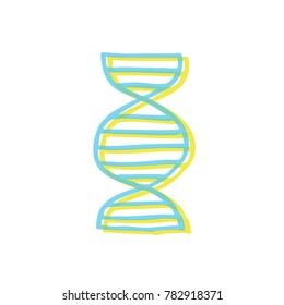 dna doodle icon