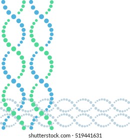 Dna double helix background, 2d scientific vector background, eps 10