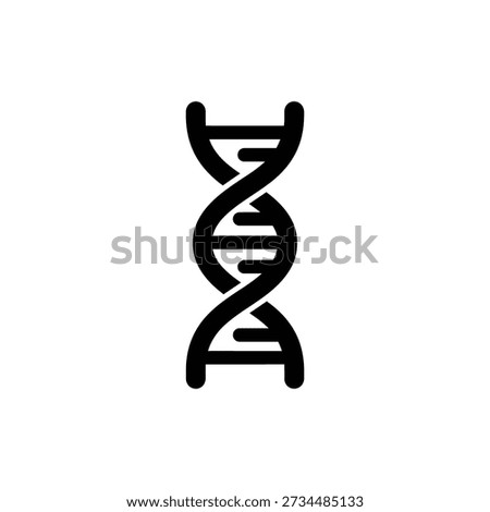 DNA Double Helix Genetics Science Icon