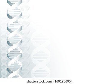 A DNA double helix molecule medical concept background illustration