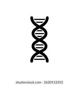 DNA Double Helix Simple Twist Icon Representing Genetics and Biology