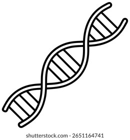 dna double helix strand icon