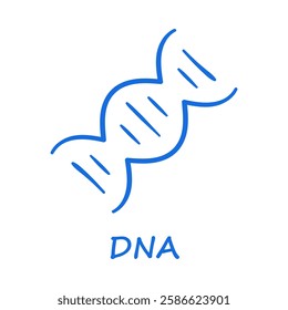 DNA – A double helix structure representing genetics, molecular biology, and hereditary studies.