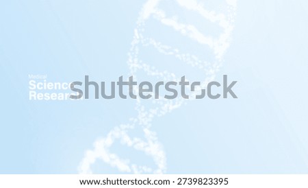 DNA Double Helix Structure Science Research Concept Background. Biotechnology DNA molecule in low poly wireframe style. DNA genetic biotechnology technology on blue background. 