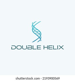 DNA Double Helix Tech Company Logo Design