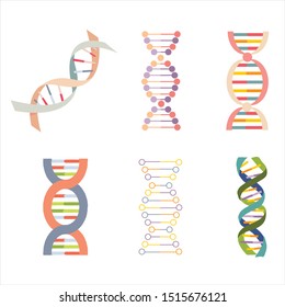 DNA double strands helix illustration