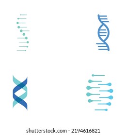 DNA element logo. Bio tech, DNA people, bio DNA, spiral DNA. Logo can be for science, pharmacy and medical.