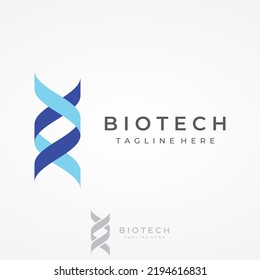 DNA element logo. Bio tech, DNA people, bio DNA, spiral DNA. Logo can be for science, pharmacy and medical.