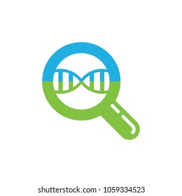 Dna Find Logo Icon Design