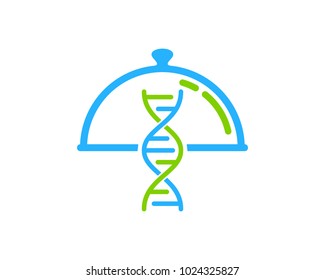 Dna Food Icon Logo Design Element