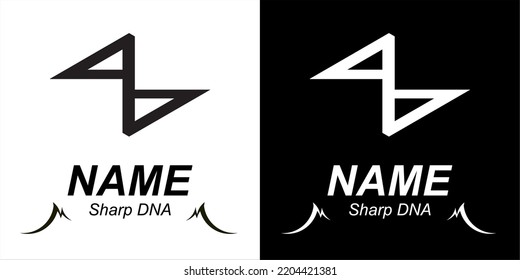 The DNA form has sharp edges
