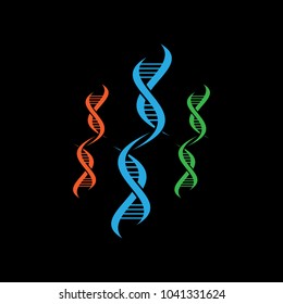 DNA Gen Molecule Logo vector