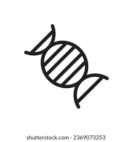 DNA Gen Outline Icon. DNA Gen Icon