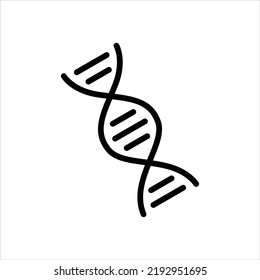 DNA Gene Icon Vector Graphic Illustration