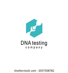 DNA gene Logo Template vector symbol illustration