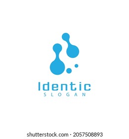DNA gene Logo Template vector symbol illustration