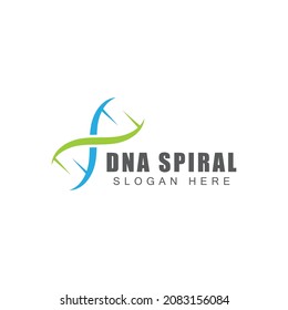 DNA gene Logo Template vector symbol illustration