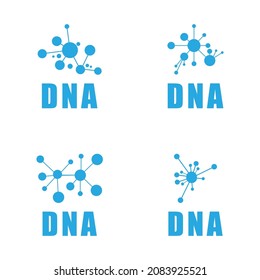 DNA gene Logo Template vector symbol illustration