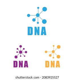 DNA gene Logo Template vector symbol illustration