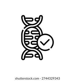 DNA Genetic Code Helix Biology Icon Design