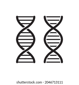 DNA genetic engineering vector icon for websites