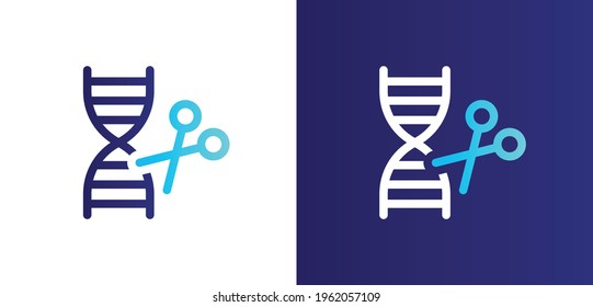 Dna Genetic Gene Genome Editing Icon Stock Vector Royalty Free