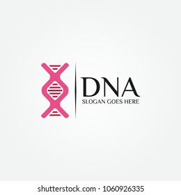 DNA Genetic Icon Design Template. Vector Illustration