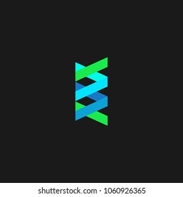DNA Genetic Icon Design Template. Vector Illustration