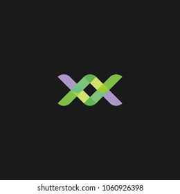 DNA Genetic Icon Design Template. Vector Illustration